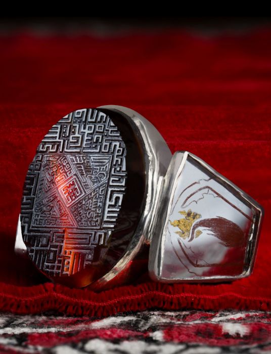 Picture of Crimson Cypress Mirror ring